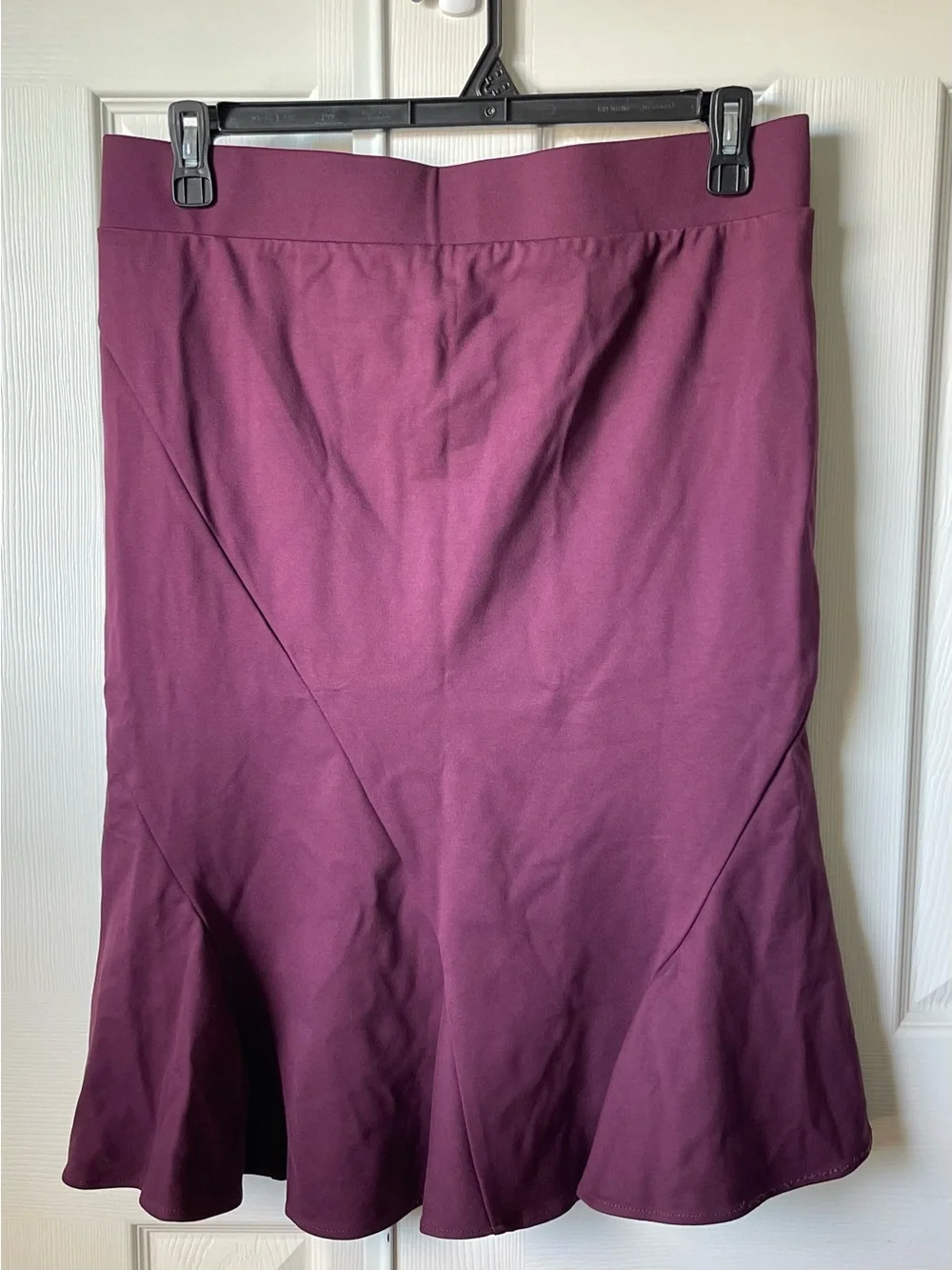 NWT Torrid Asymmetrical Seamed Flounce Skirt Plum Purple Size 1